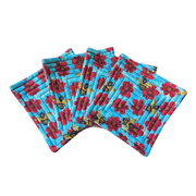 Bees + Flowers - Quilted Coasters