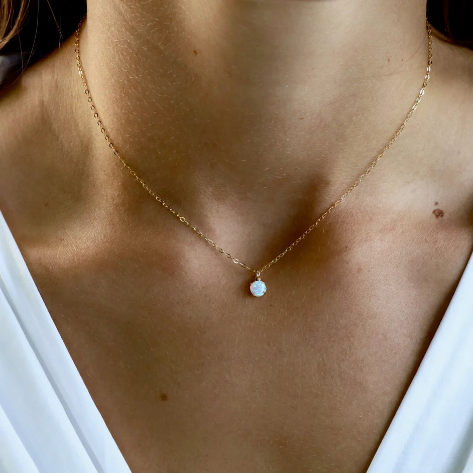 Opal Drop Necklace by Wild Lark