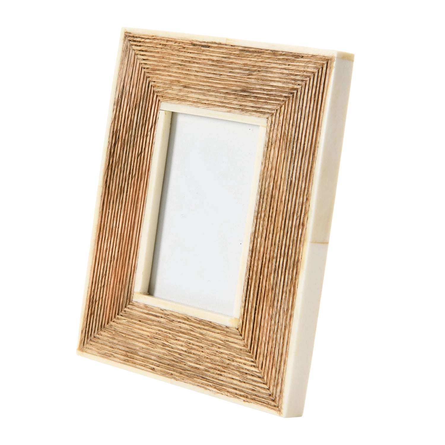 Frame Mango Wood & Bone Natural Holds 2.75"x 3.75" by Homeportonline