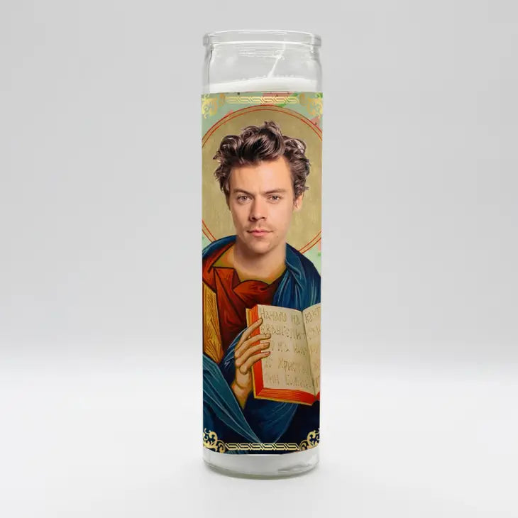 Celebrity Prayer Candle - Harry Styles by Homeportonline