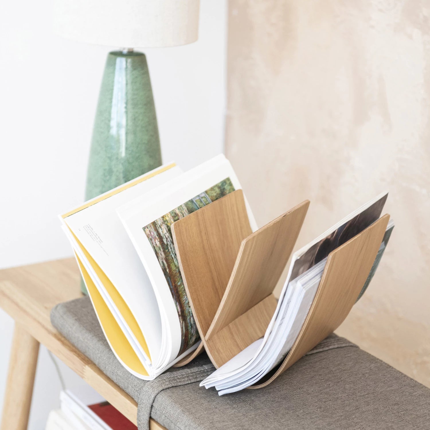 Lamp Tabletop Ceramic Green 27.5"h by Homeportonline