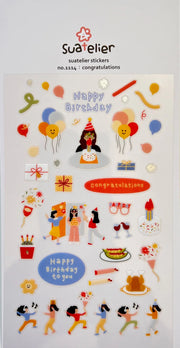Stickers Birthday Congratulations by Homeportonline