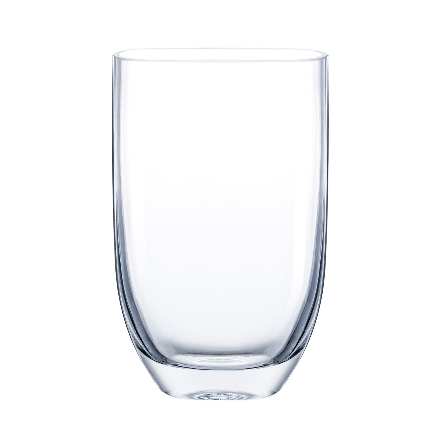 Clear Glass Vase Oval 5x2.5x8.5in by Homeportonline