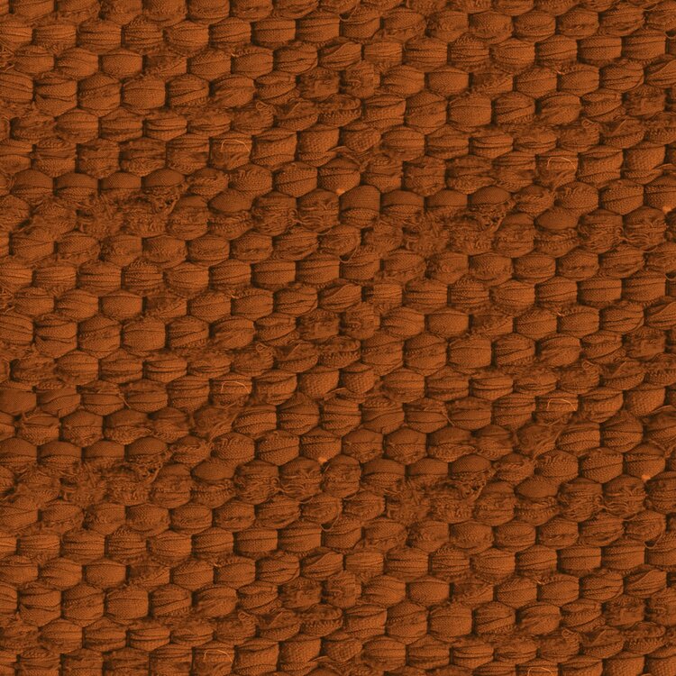 Rag Rug 4' X 6' Terracotta by Homeportonline