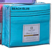 Full Sheet Set Microfiber 1800 Series Brights Beach Blue by Homeportonline