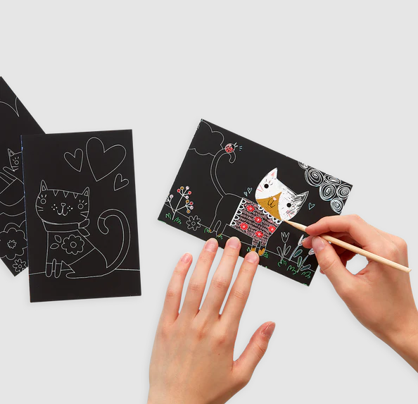 Scratch & Scribble Mini Art Kit Cutie Cats by Homeportonline
