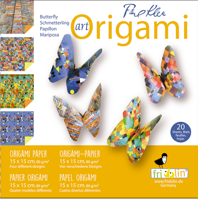 Art Origami 15cm x 15cm Paul Klee Butterflies by Homeportonline
