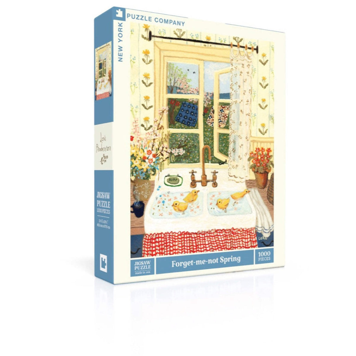 New York Puzzle Company Forget-me-not Spring 1000 Piece Jigsaw Puzzle