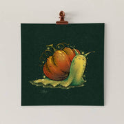 Pumpkin Snail 8x8 Art Print