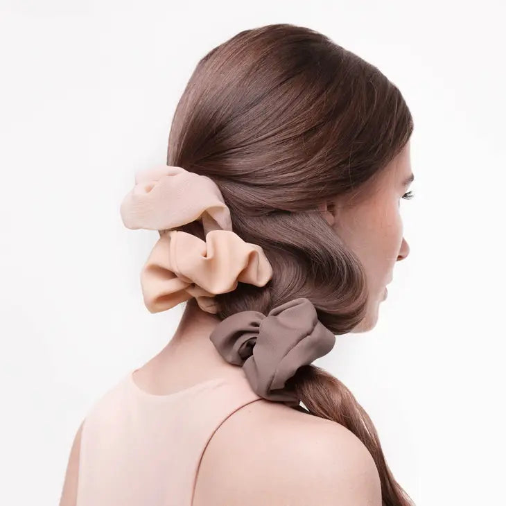Crepe Scrunchies 5pc - Terracotta by Wild Lark