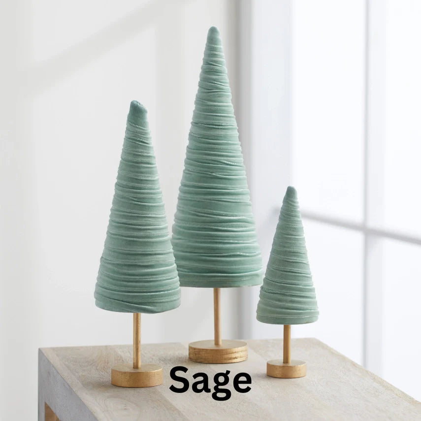Velvet Pedestal Trees