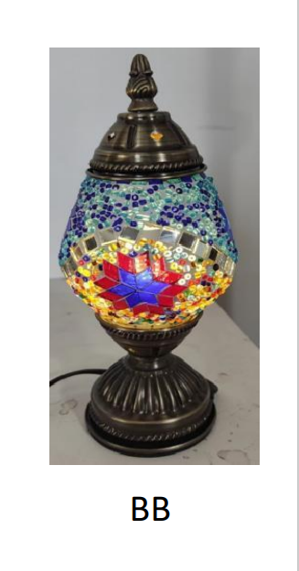 Mosaic Lamp Oval 11.5" BB by Homeportonline