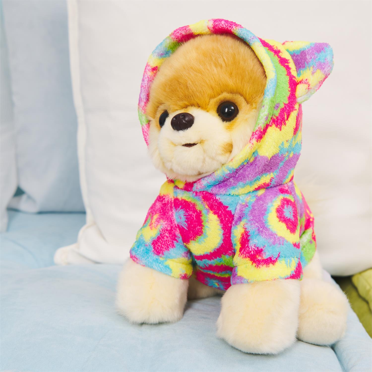 Plush Boo With Tie Dyed Hoodie 9" by Homeportonline