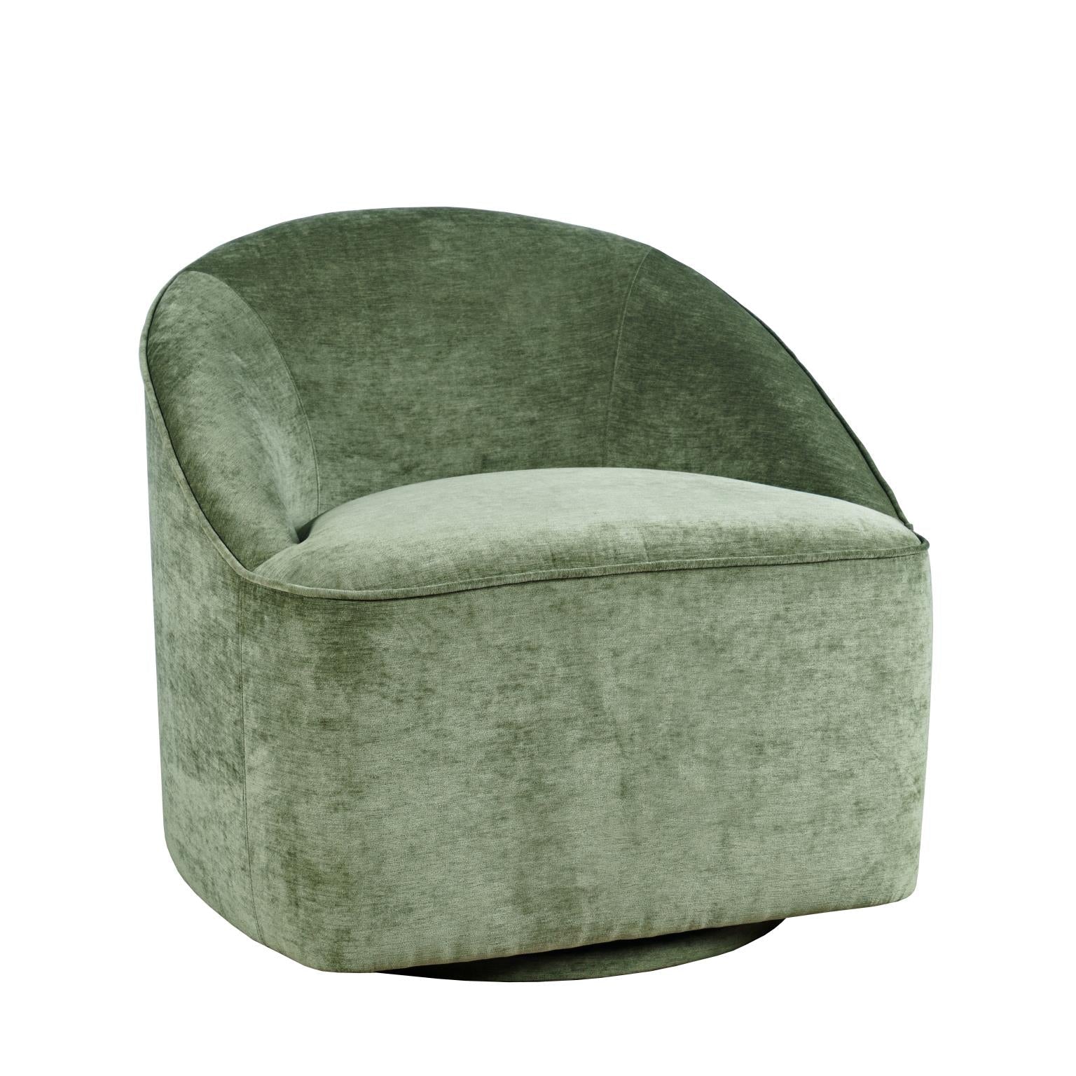 Lulu Swivel Accent Chair Forest by Homeportonline