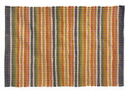 Beachball Rag Rug Cotton Orange 2' x 3' by Homeportonline