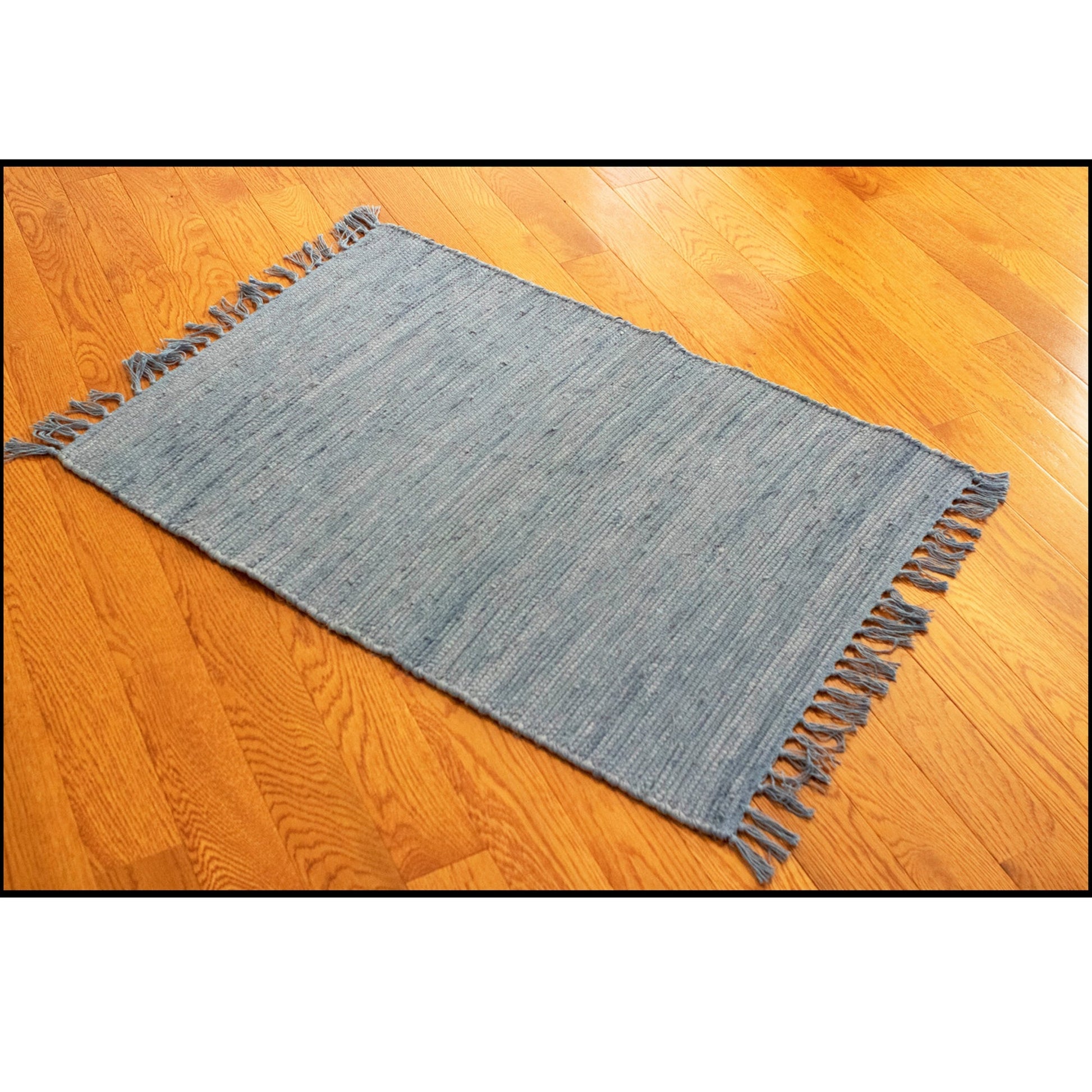 Rag Rug Cotton Slate 4'x6 by Homeportonline