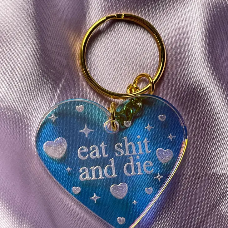 Iridescent Acrylic Keychain