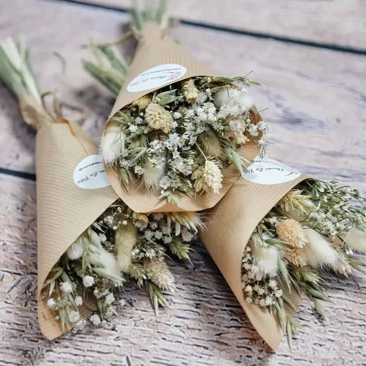 Mini Dried Flower Bouquet - Natural by Wild Lark