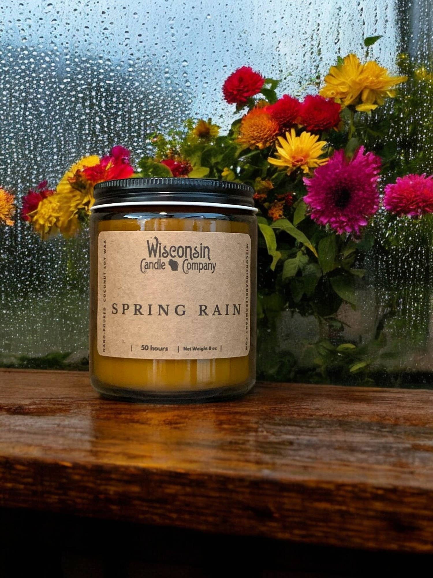 Wisconsin Candle Company - Spring Rain - Spring / Summer Seasonal: 8 oz jar by SidePony Boutique