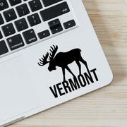 Vermont Moose Vinyl Laptop Sticker