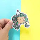 String of Hearts Vinyl Sticker by Wild Lark