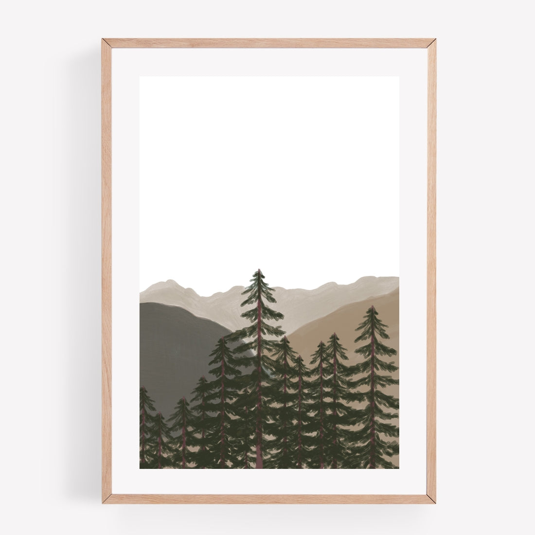 Green Forest Art Print (21 x 29.7 cm)