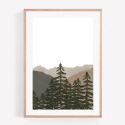 Green Forest Art Print (21 x 29.7 cm)