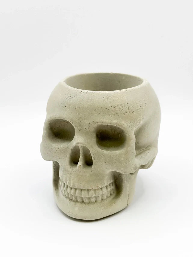 Skull Concrete Planter