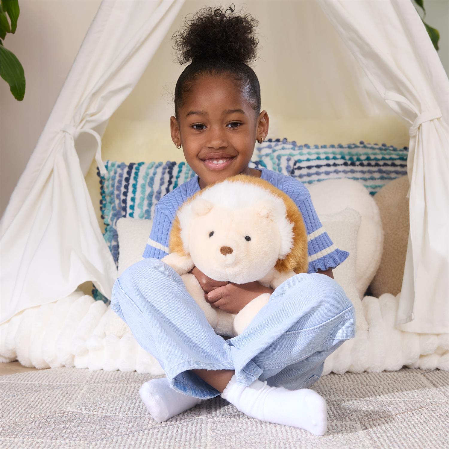 Plush Snuffles & Friends Hedgehog Tea 10" by Homeportonline