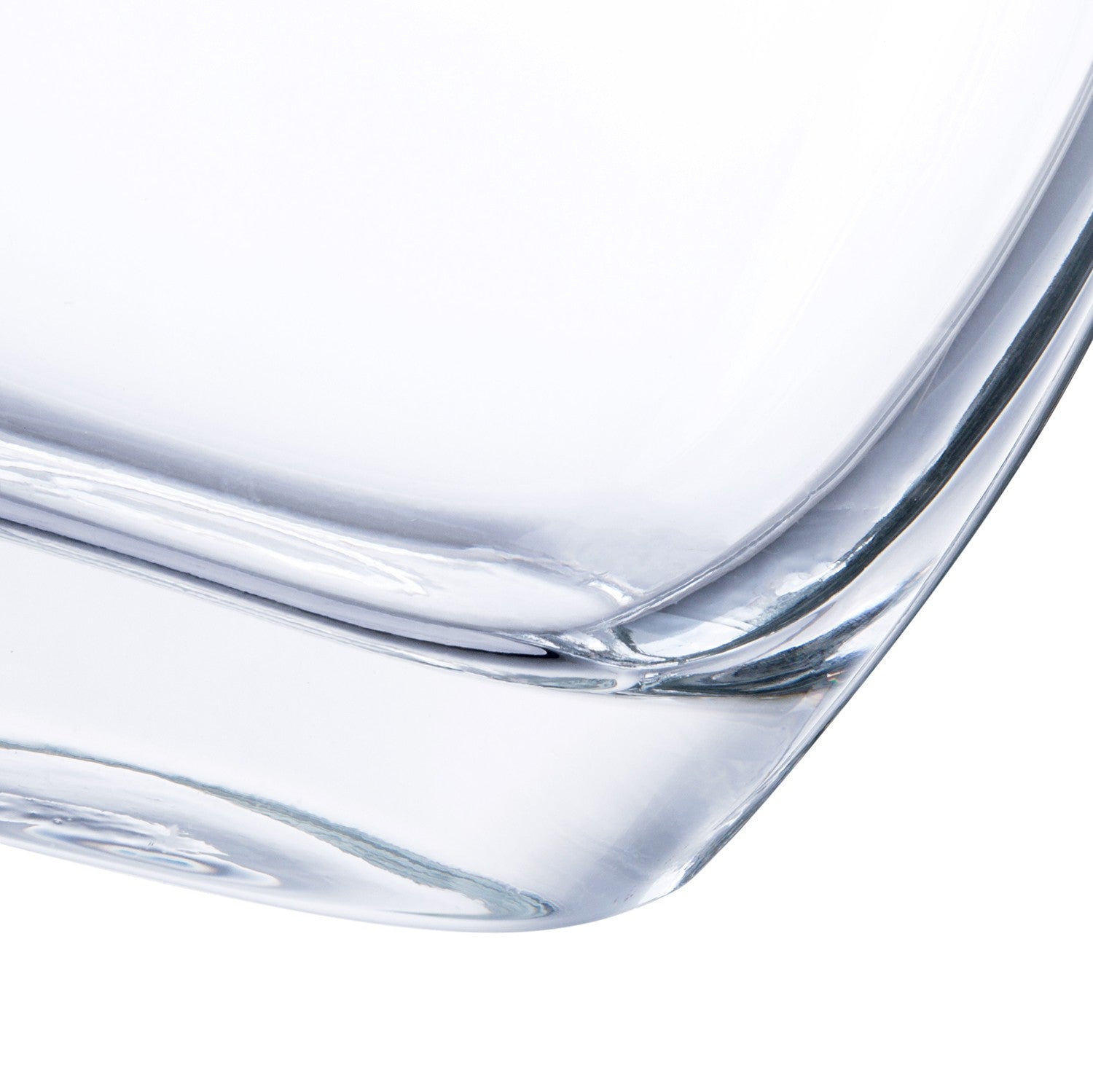 Clear Glass Vase Oval 5x2.5x8.5in by Homeportonline