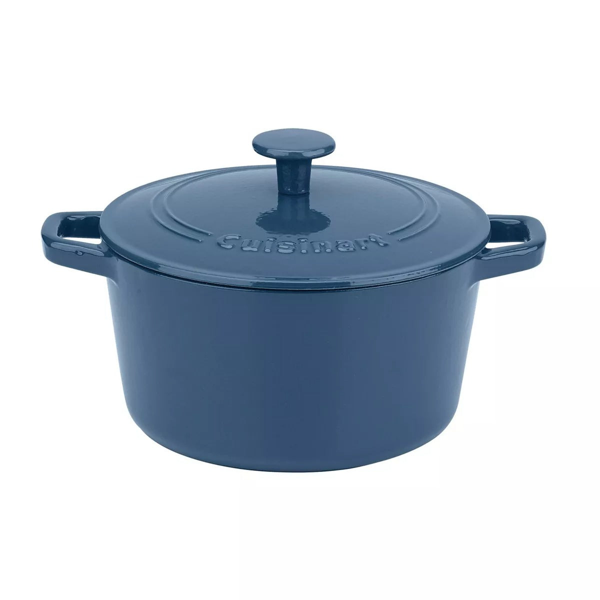 Pot - Enameled Cast Iron Casserole 3qt Round, Provencal Blue by Homeportonline