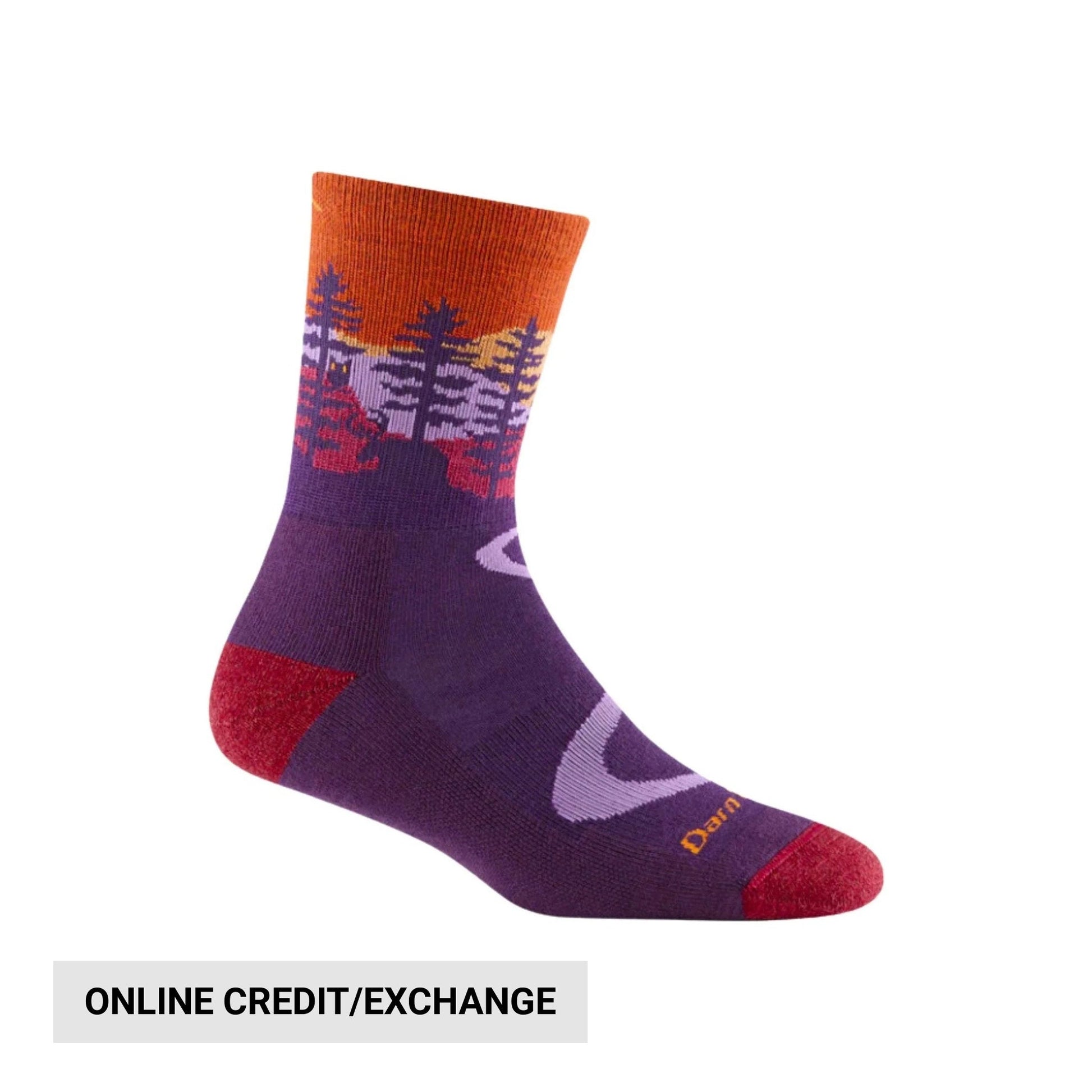 Darn Tough Vermont Women's Northwoods Micro Crew Midweight Hiking Sock - Nightshade by Lenny's Shoe & Apparel