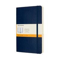 Moleskine Notebook, Expanded, Large, Ruled, Sapphire Blue, Soft Cover (5 x 8.25)
