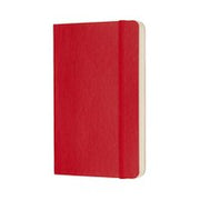 Moleskine Classic Notebook, Pocket, Plain, Scarlet Red, Soft Cover (3.5 X 5.5).