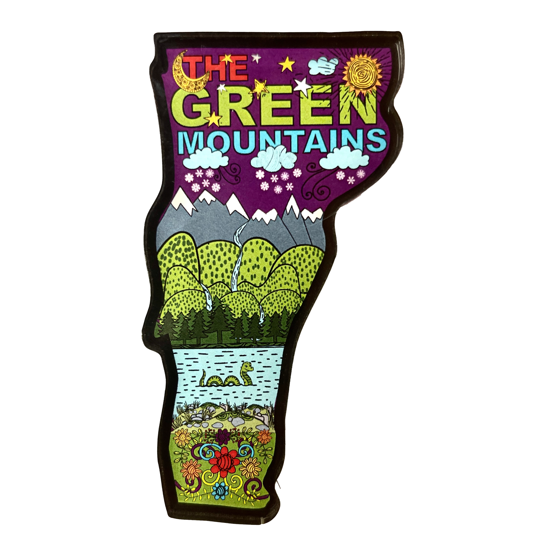 The Green Mountains Are Calling - Acrylic Fridge Magnet by Homeportonline