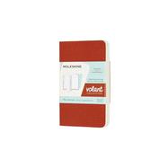 Moleskine Volant Journal, XS, Plain, Coral Orange/Aquamarine Blue (2.5 x 4.25)