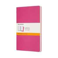 Moleskine Cahier Journal, Large, Ruled, Kinetic Pink (8.25 x 5)