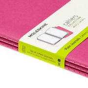 Moleskine Cahier Journal, Large, Plain, Kinetic Pink (8.25 x 5)