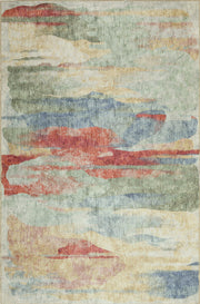 London Mirage Multi Color Washable Rug 5' x 7'6" by Homeportonline
