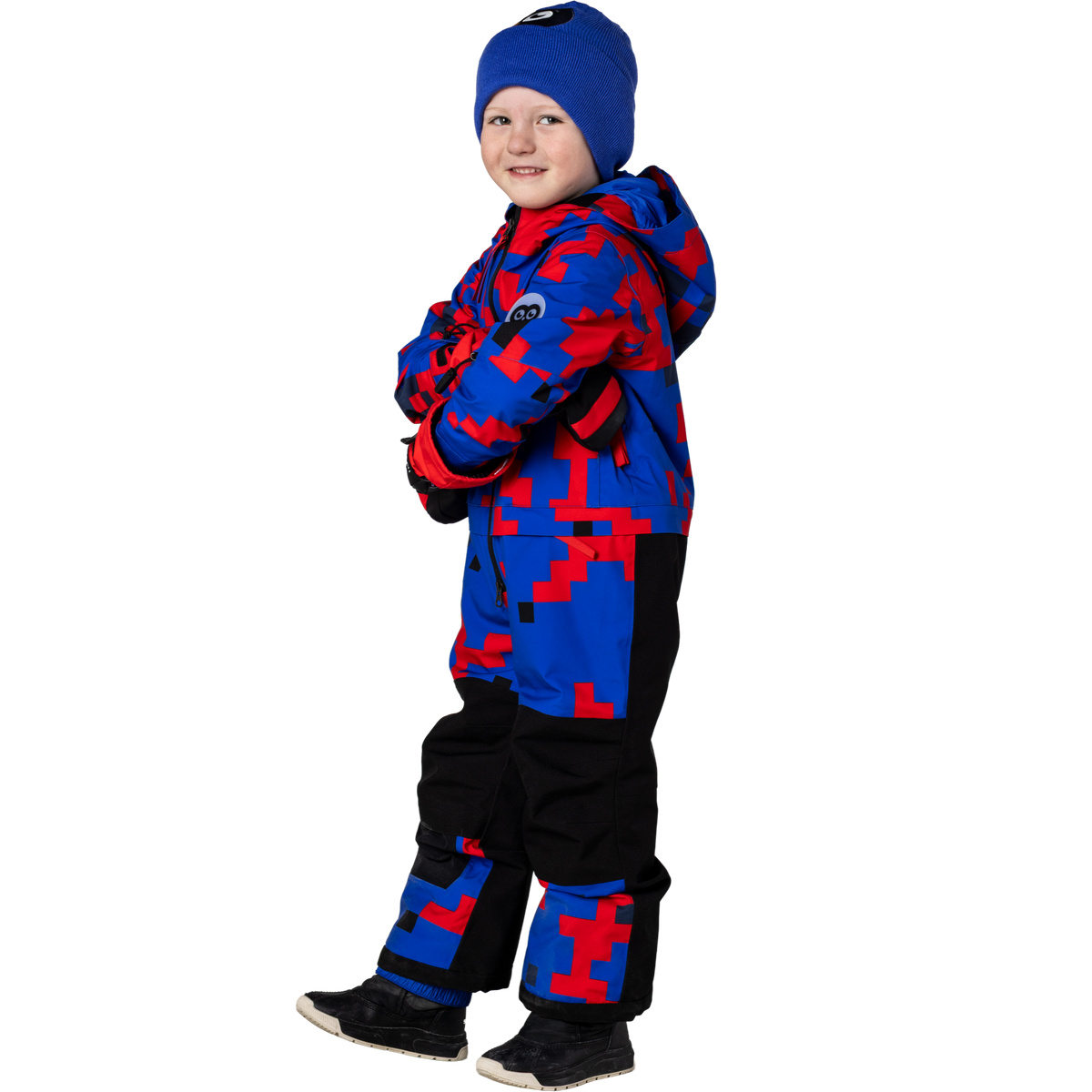 Toddler Vista Insulated Snowsuit - Vivid Blue Block Camo