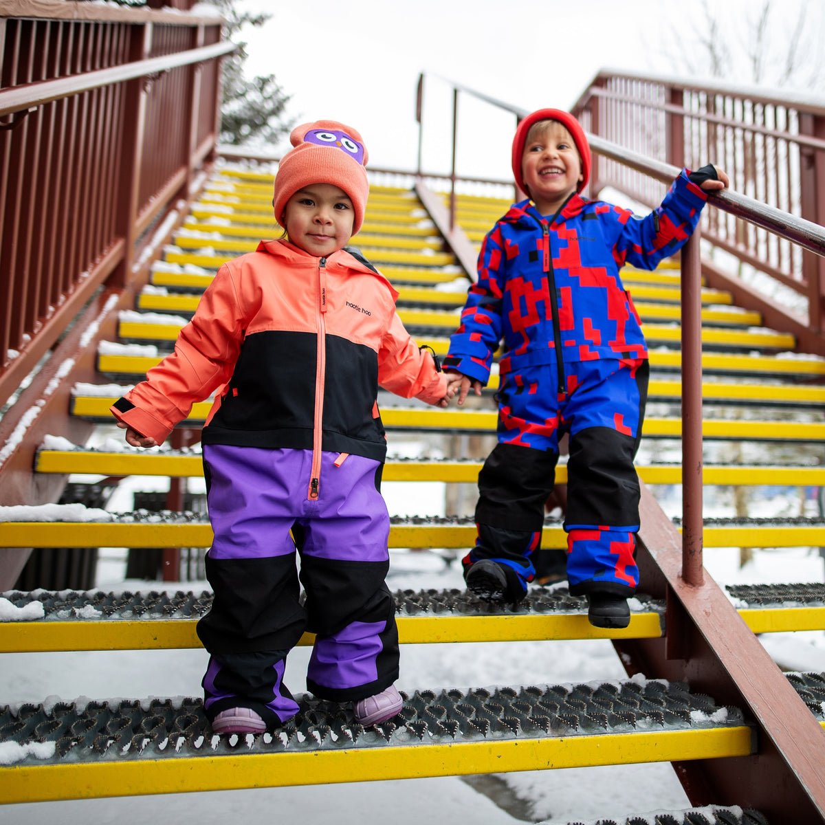 Toddler Vista Insulated Snowsuit - Coral/Raven Black/Grape