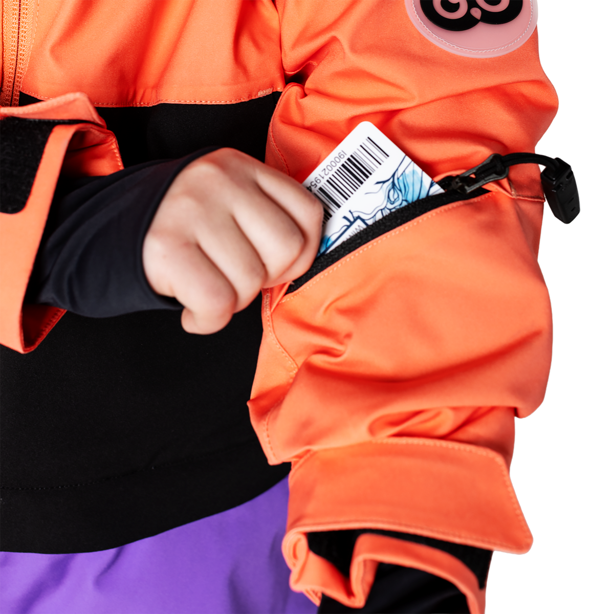 Toddler Vista Insulated Snowsuit - Coral/Raven Black/Grape