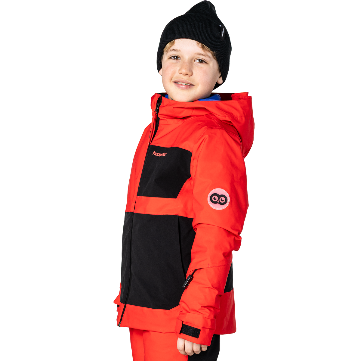 Kids Pinnakle Insulated Jacket - True Red/Raven Black