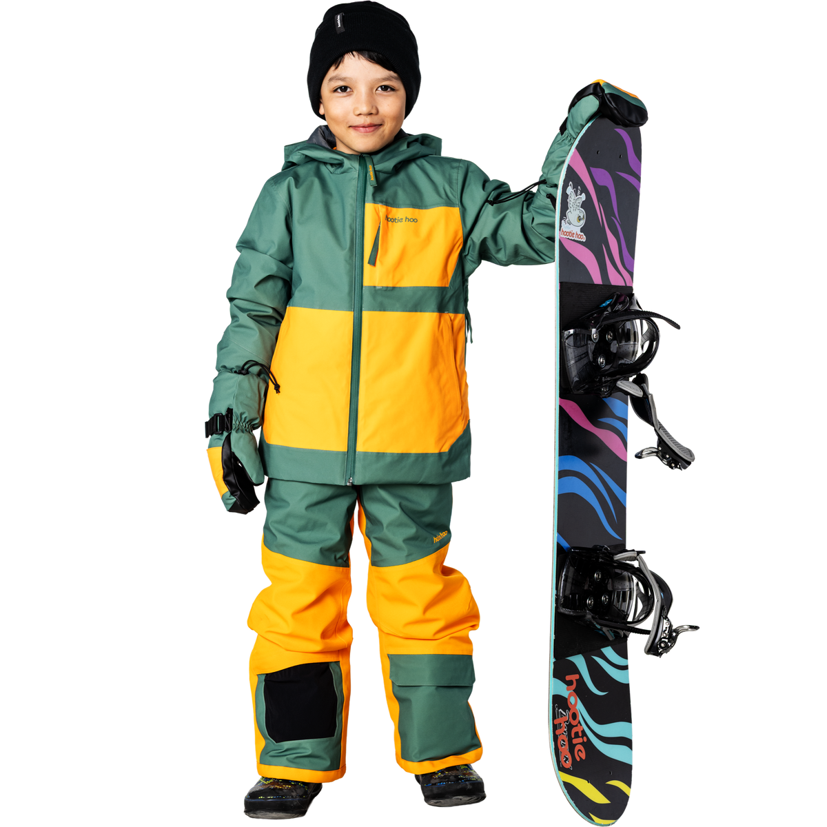 Kids Pinnakle Insulated Jacket - Cedar/Marigold