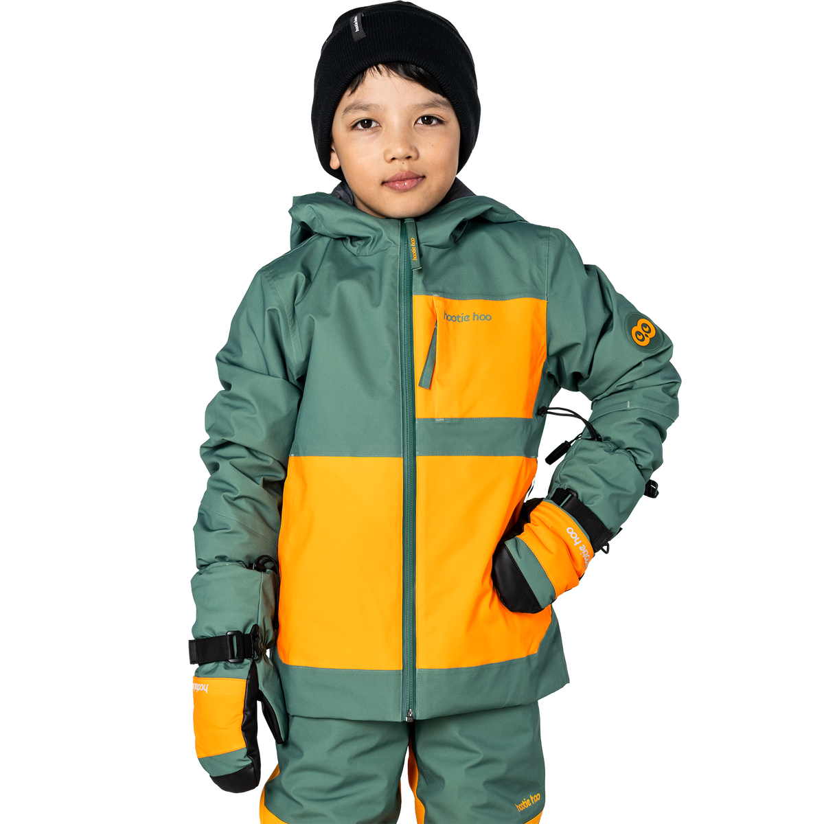 Kids Pinnakle Insulated Jacket - Cedar/Marigold