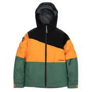 Kids Spruce Insulated Jacket - Raven Black/Marigold/Cedar