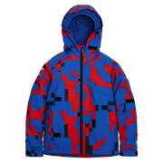 Kids Spruce Insulated Jacket - Vivid Blue Block Camo