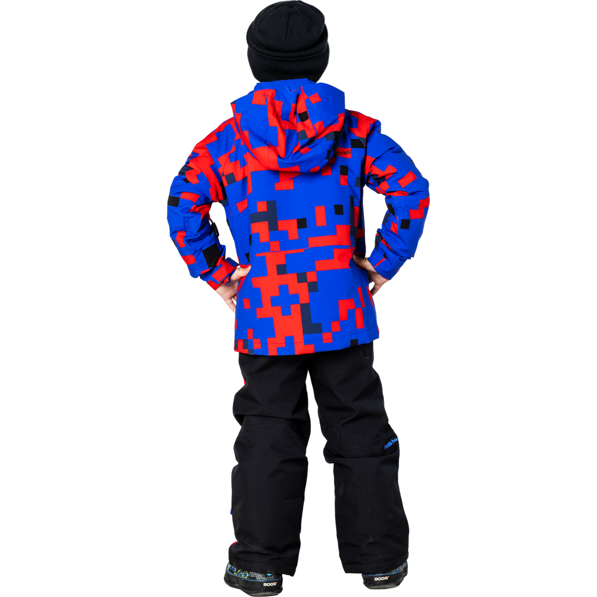 Kids Spruce Insulated Jacket - Vivid Blue Block Camo
