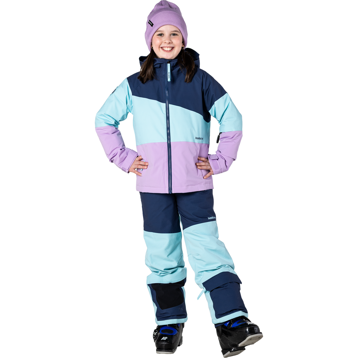 Kids Spruce Insulated Jacket - Sea Blue/Turquoise/Lavender