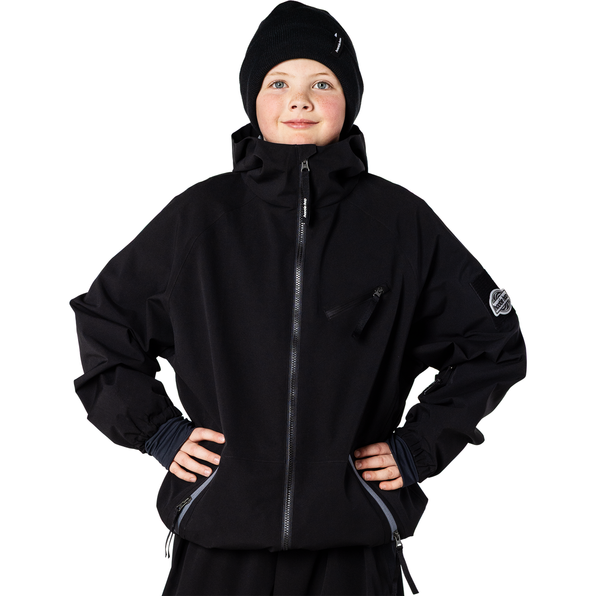 Kids Steeze 2L Shell Jacket - Raven Black